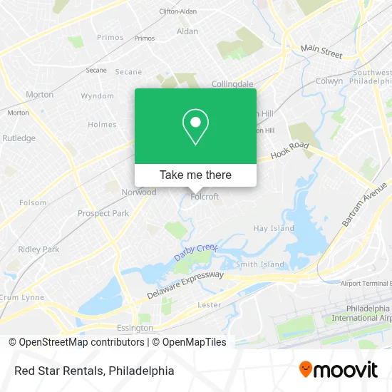Red Star Rentals map