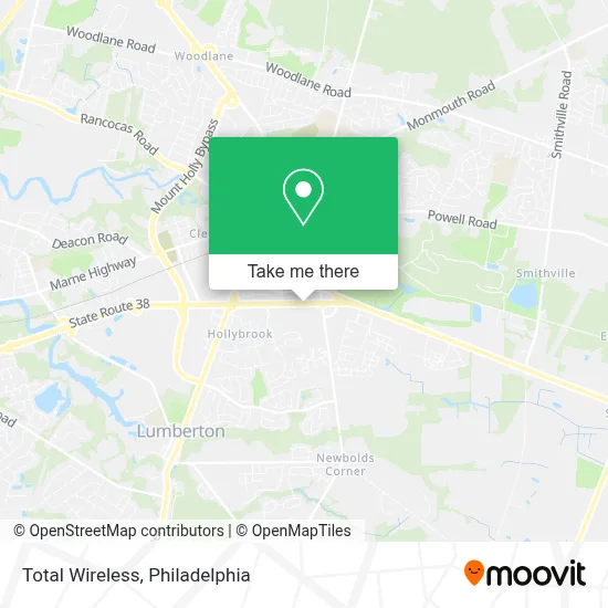 Total Wireless map