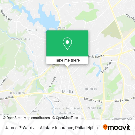 James P. Ward Jr.: Allstate Insurance map