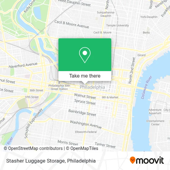 Stasher Luggage Storage map
