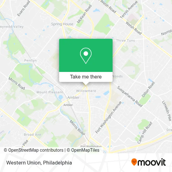 Western Union map