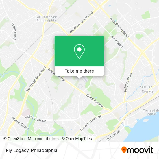 Fly Legacy map