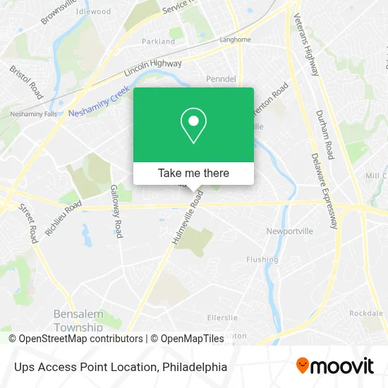 Ups Access Point Location map