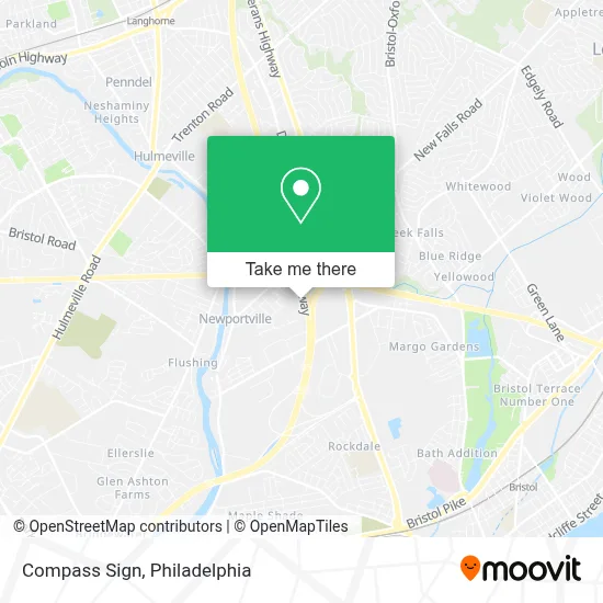 Compass Sign map