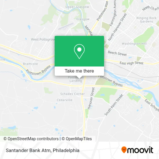 Santander Bank Atm map