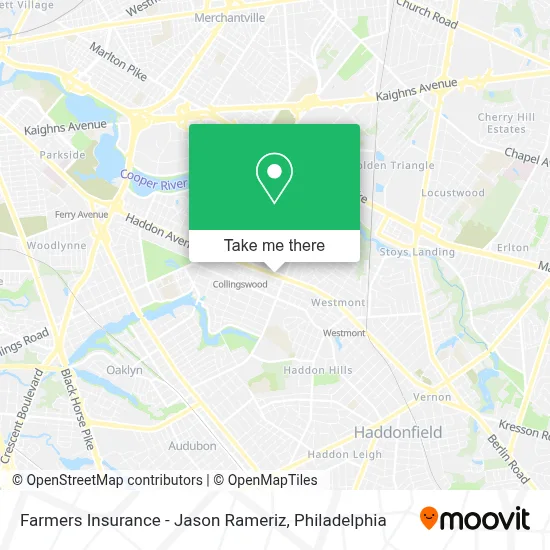 Farmers Insurance - Jason Rameriz map