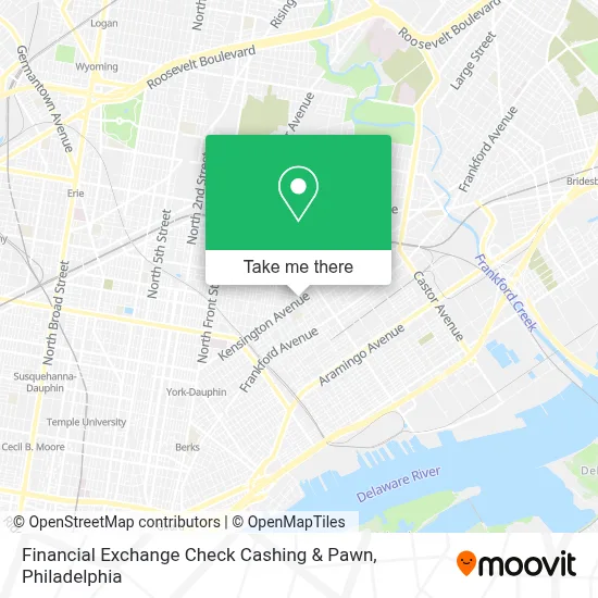 Financial Exchange Check Cashing & Pawn map