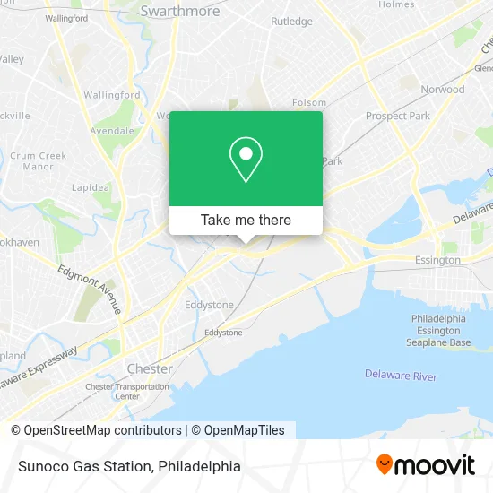 Sunoco Gas Station map