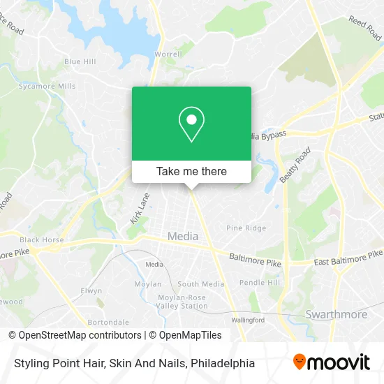 Styling Point Hair, Skin And Nails map