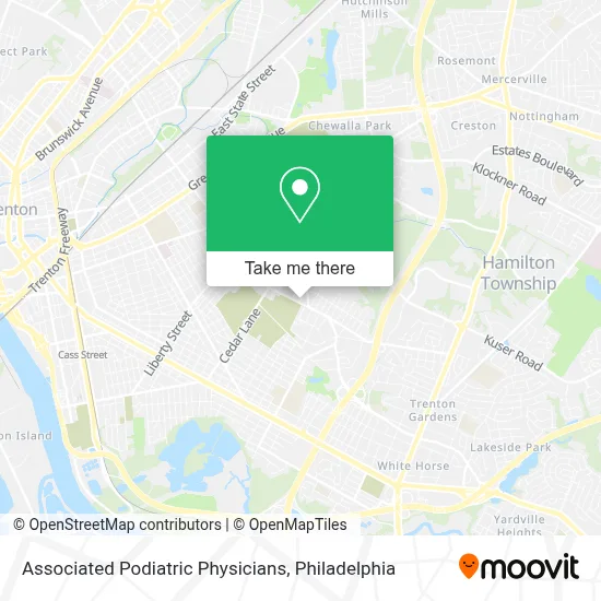 Associated Podiatric Physicians map