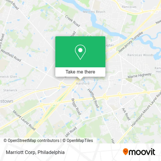 Marriott Corp map