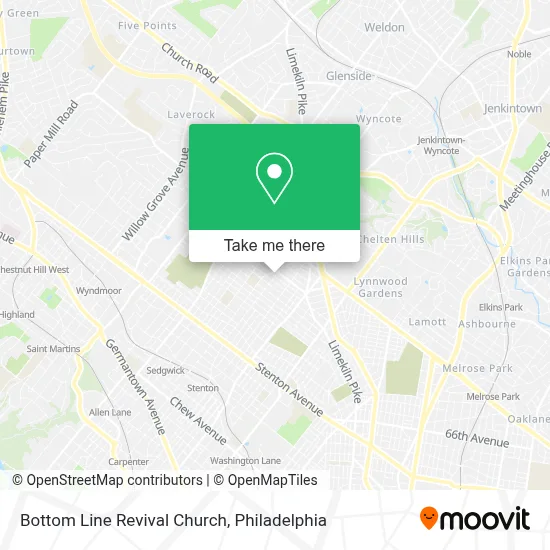 Bottom Line Revival Church map