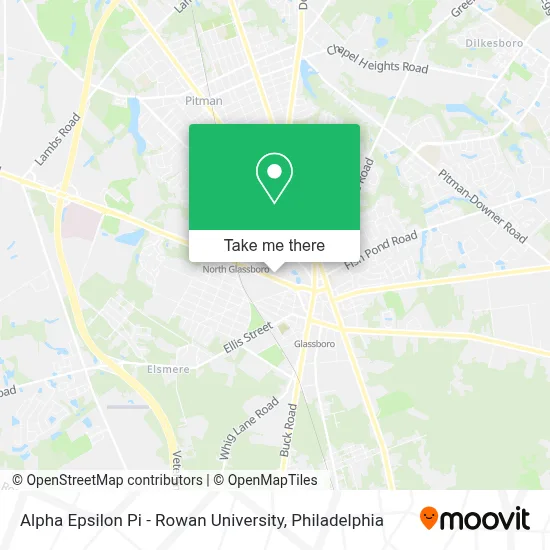 Alpha Epsilon Pi - Rowan University map