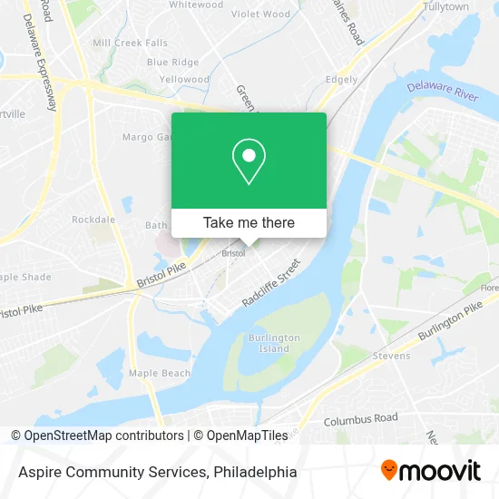 Aspire Community Services map