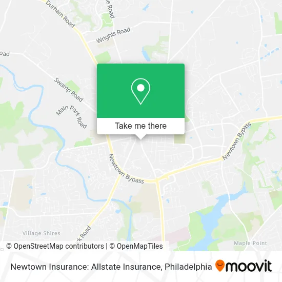 Newtown Insurance: Allstate Insurance map