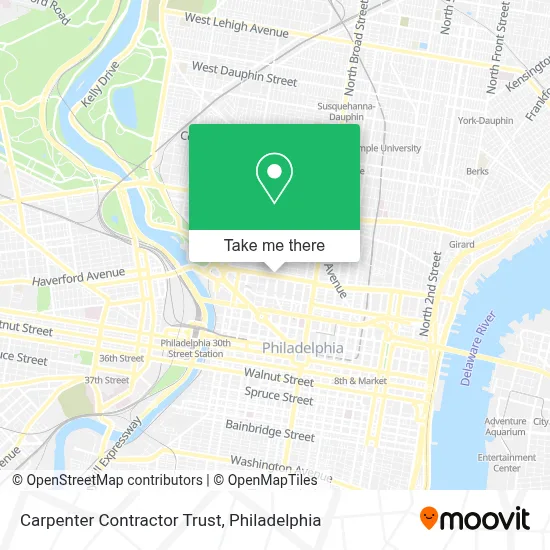 Carpenter Contractor Trust map