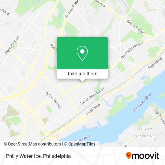Philly Water Ice map