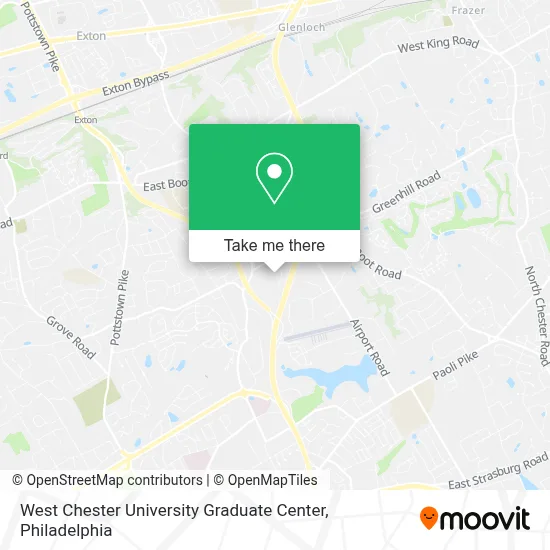 West Chester University Graduate Center map