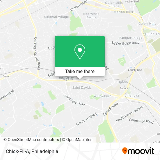 Chick-Fil-A map