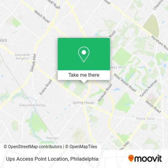 Ups Access Point Location map
