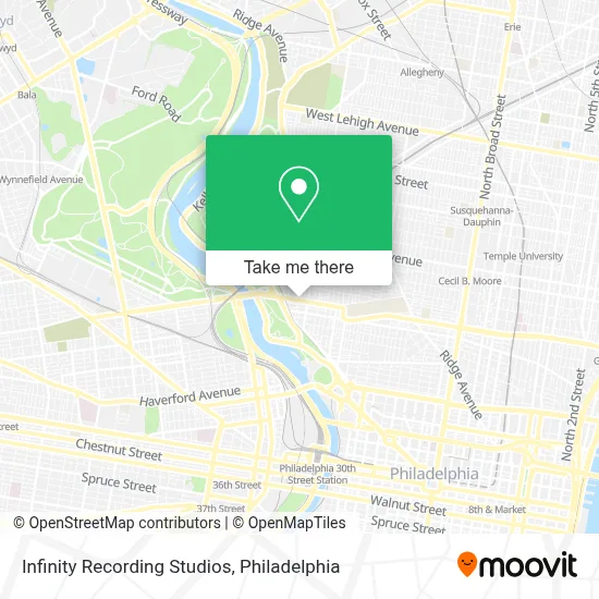Infinity Recording Studios map