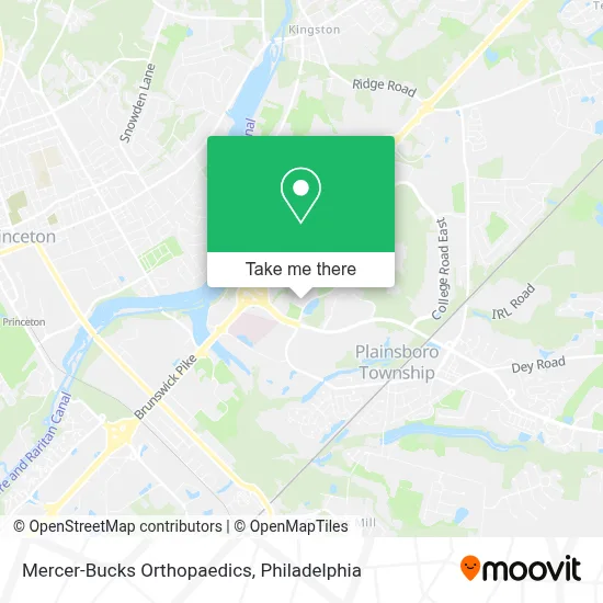 Mercer-Bucks Orthopaedics map