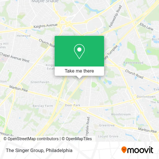 The Singer Group map