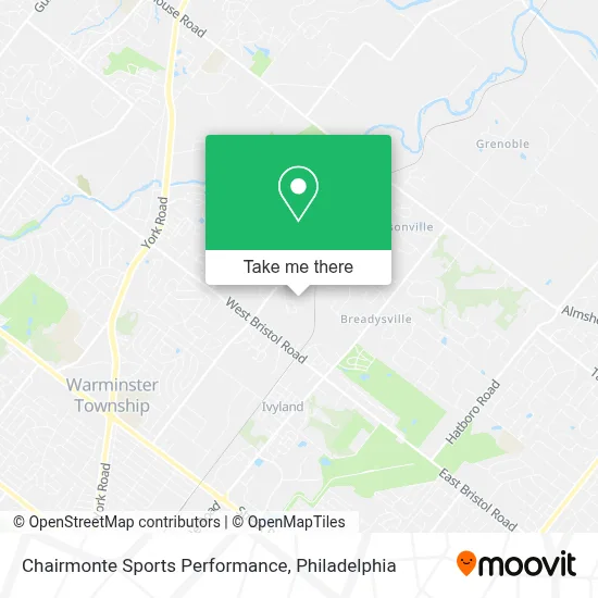 Chairmonte Sports Performance map
