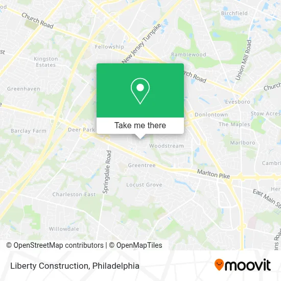 Liberty Construction map