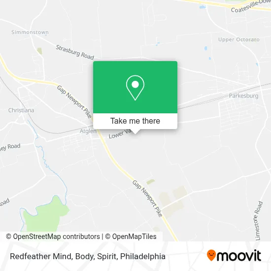 Redfeather Mind, Body, Spirit map