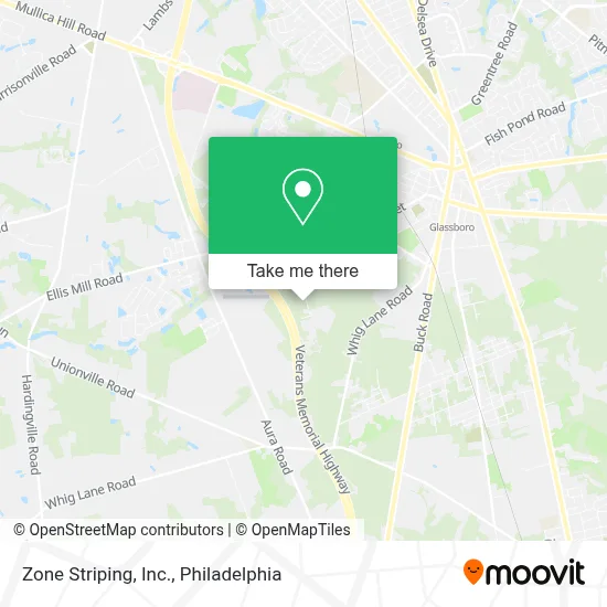 Zone Striping, Inc. map