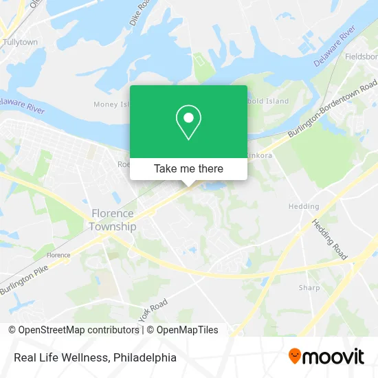 Real Life Wellness map
