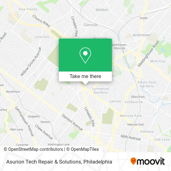 Asurion Tech Repair & Solutions map