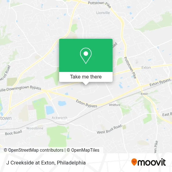 J Creekside at Exton map