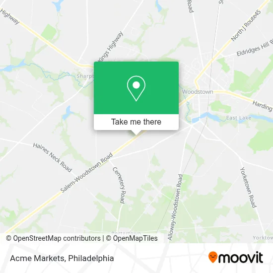 Acme Markets map