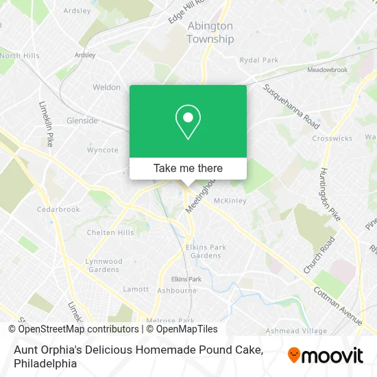 Aunt Orphia's Delicious Homemade Pound Cake map