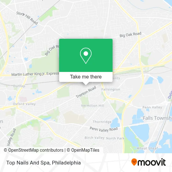 Top Nails And Spa map