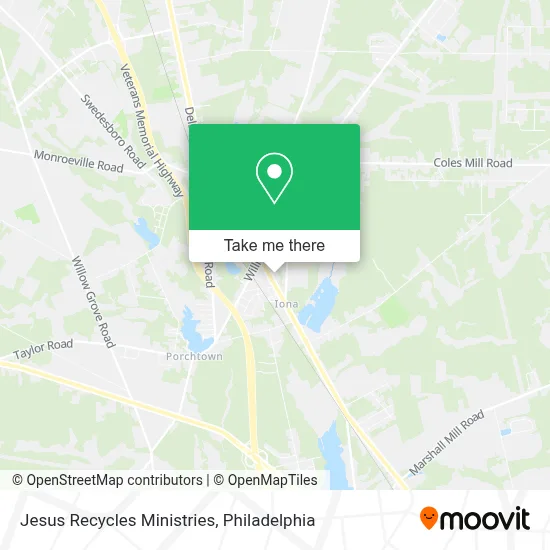 Jesus Recycles Ministries map