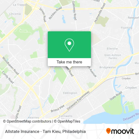 Allstate Insurance - Tam Kieu map