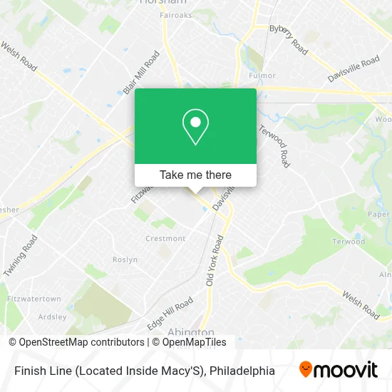 Finish Line (Located Inside Macy'S) map