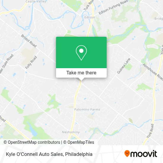 Kyle O'Connell Auto Sales map