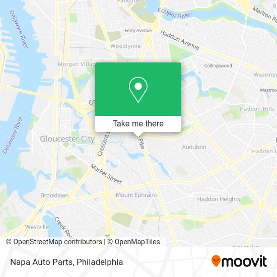 Napa Auto Parts map