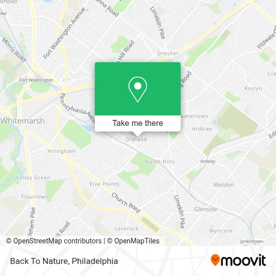 Back To Nature map