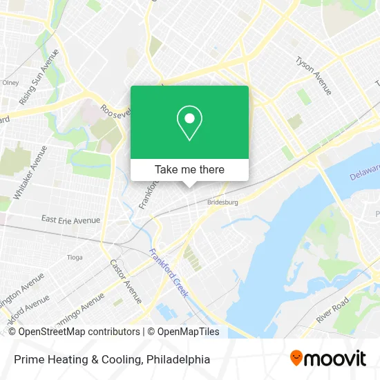 Prime Heating & Cooling map