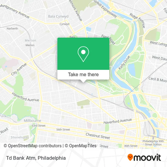 Td Bank Atm map