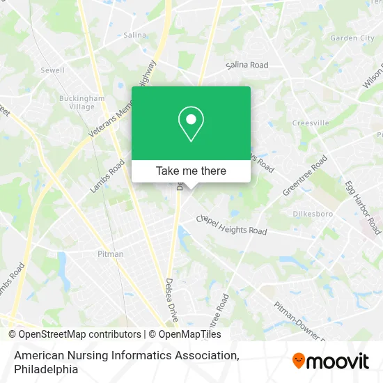 American Nursing Informatics Association map
