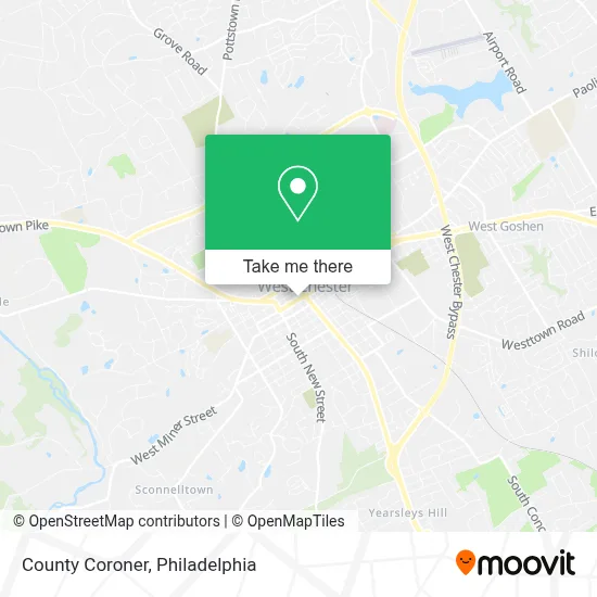 County Coroner map