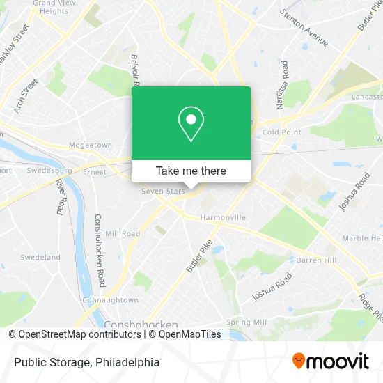 Public Storage map