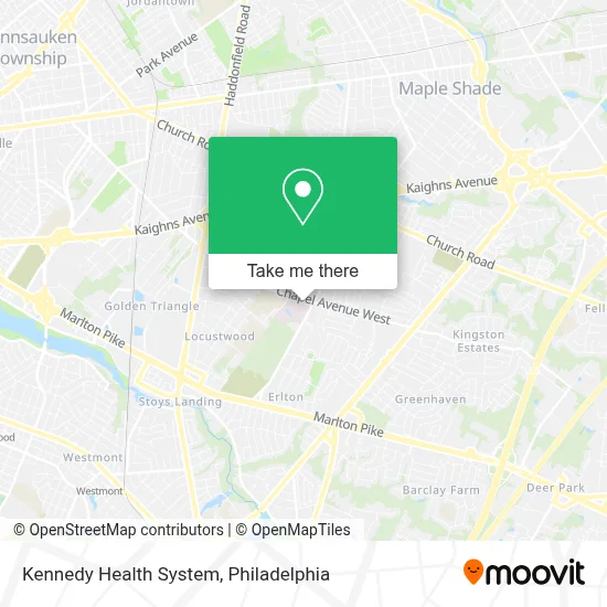 Kennedy Health System map