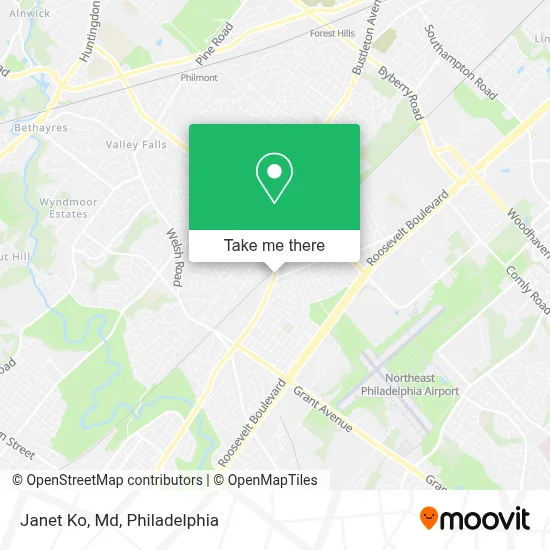 Janet Ko, Md map
